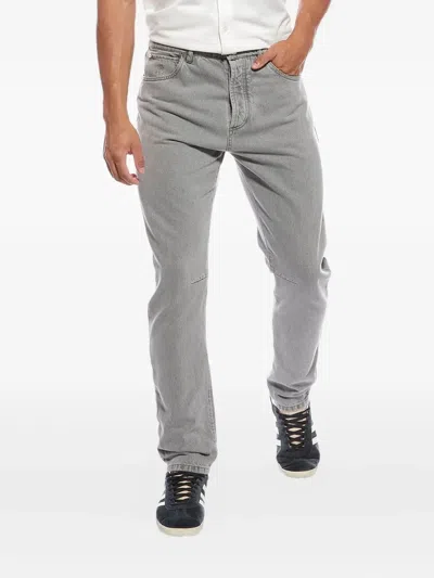 Brunello Cucinelli Logo-patch Jeans In Gray