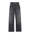 Brunello Cucinelli Dark Grey Classic Five-pocket Trousers With Concealed Fly In Black