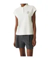 Brunello Cucinelli Polo Top With Cap Sleeves And Straight Hem