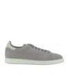 Brunello Cucinelli Men's Low-top Leather Sneakers In Gray