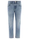 Brunello Cucinelli Logo Patch Straight Leg Jeans For Women