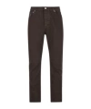 Brunello Cucinelli Men Brown Corduroy Italian Fit Trousers In Black