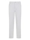 Brunello Cucinelli Cotton Jeans 5-pockets Construction In Gray