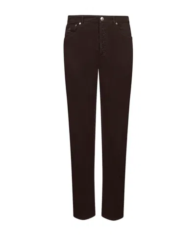 Brunello Cucinelli Belt Loops Slacks In Black