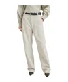 Brunello Cucinelli Logo Patch Straight-leg Trousers In Nude