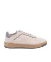 Brunello Cucinelli Logo-patch Suede Sneakers In Pink