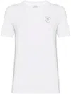 Brunello Cucinelli Techno Jersey Embellished T-shirt In White