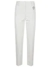 Brunello Cucinelli Logo Patch Tailored Trousers In White