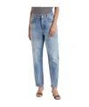 Brunello Cucinelli Logo-patch Tapered Jeans In Blue