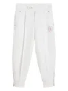 Brunello Cucinelli Logo-patch Trousers In White