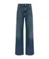 Brunello Cucinelli Blue Stonewashed Denim Jeans In Blue