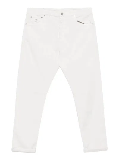 BRUNELLO CUCINELLI BRUNELLO CUCINELLI LOGO-PLAQUE FIVE-POCKET DENIM PANTS