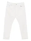 Brunello Cucinelli Logo-plaque Five-pocket Denim Pants In White