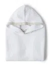 Brunello Cucinelli Logo-print Cotton Poncho In White