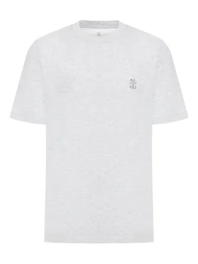 BRUNELLO CUCINELLI LOGO-PRINT COTTON T-SHIRT
