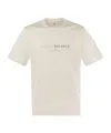 Brunello Cucinelli Crew-neck Cotton Jersey T-shirt With Print In White