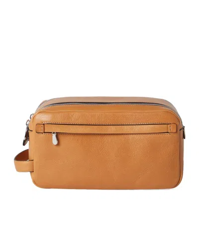 Brunello Cucinelli Logo-print Leather Wash Bag