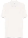 Brunello Cucinelli Logo-print Polo Shirt In Neutrals