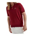Brunello Cucinelli Slim-fit Logo-embroidered Silk And Cotton-blend Polo Shirt In Red