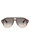 Brunello Cucinelli Logo-print Sunglasses