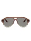 Brunello Cucinelli Logo-print Sunglasses
