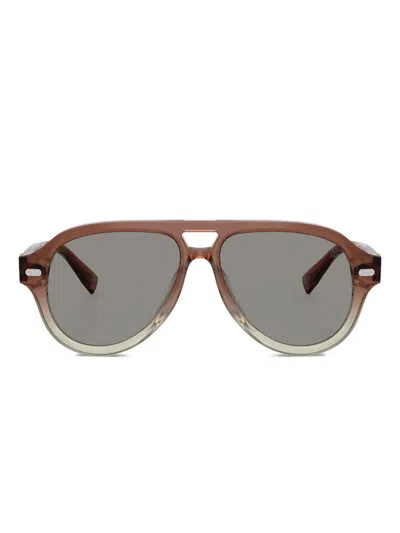 Brunello Cucinelli Logo-print Sunglasses