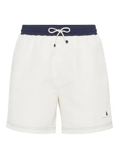 Brunello Cucinelli Logo-print Swim Shorts