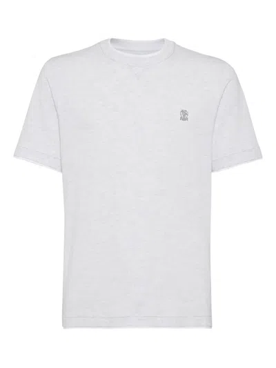 BRUNELLO CUCINELLI LOGO-PRINT T-SHIRT