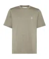 Brunello Cucinelli Crew-neck T-shirt With Printed Logo In Green