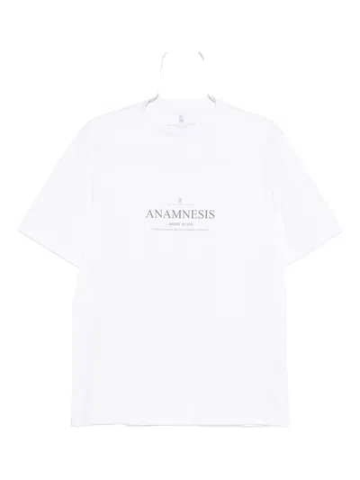 Brunello Cucinelli Logo-print T-shirt In White