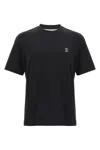 Brunello Cucinelli Cotton Jersey Crew Neck T-shirt With Logo In Black