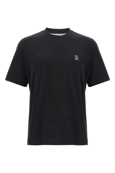 BRUNELLO CUCINELLI LOGO PRINT T-SHIRT