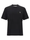 Brunello Cucinelli Cotton Jersey Crew Neck T-shirt With Logo In Black