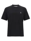 Brunello Cucinelli Cotton Jersey Crew Neck T-shirt With Logo In Black