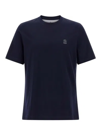 BRUNELLO CUCINELLI LOGO PRINT T-SHIRT