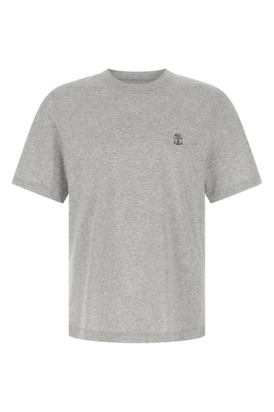 BRUNELLO CUCINELLI LOGO PRINT T-SHIRT