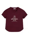Brunello Cucinelli Logo-print T-shirt In Red