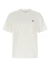 Brunello Cucinelli Men Logo Print T-shirt In White