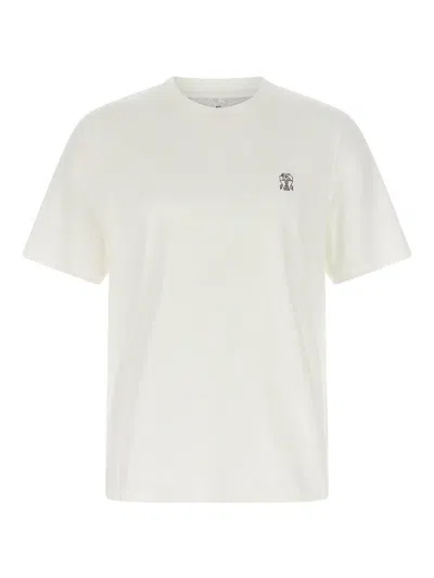 BRUNELLO CUCINELLI LOGO PRINT T-SHIRT