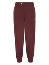 Brunello Cucinelli Logo-print Track Pants In Red