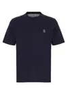 Brunello Cucinelli Cotton Jersey Crew Neck T-shirt With Logo Clothing