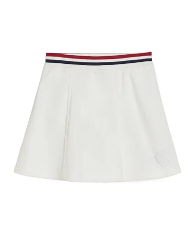 Brunello Cucinelli Logo Ribbed Skirt In Multi
