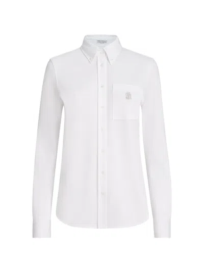 Brunello Cucinelli Long-sleeved Shirt In Multi