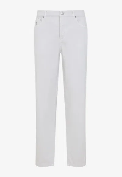 BRUNELLO CUCINELLI LOGO SLIM JEANS