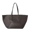 Brunello Cucinelli Geometric Monili Leather Tote Bag In Black