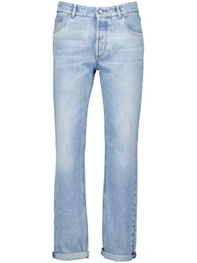 Brunello Cucinelli Straight Jeans In Multicolor