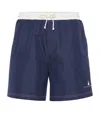 Brunello Cucinelli Logo-print Swim Shorts In Blue