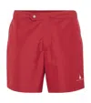 Brunello Cucinelli Logo Swim Shorts In Pink