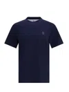 Brunello Cucinelli Cotton Jersey Crew Neck T-shirt With Logo Clothing