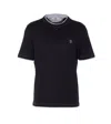 Brunello Cucinelli Slim Fit Crew-neck T-shirt In Lightweight Cotton Jersey In Black